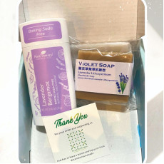 Plant Therapy Lavender Bergamot Natural Deodorant & Handmade Soap Set